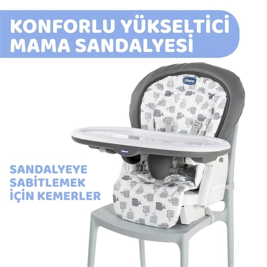 Chicco Polly Progress Mama Sandalyesi Antrasit