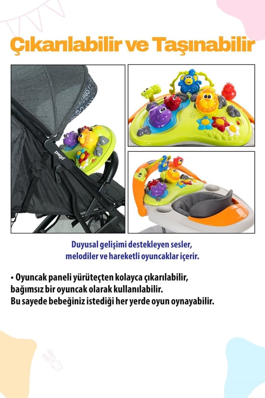 Chicco Walky Talky Baby Yürüteç Grey