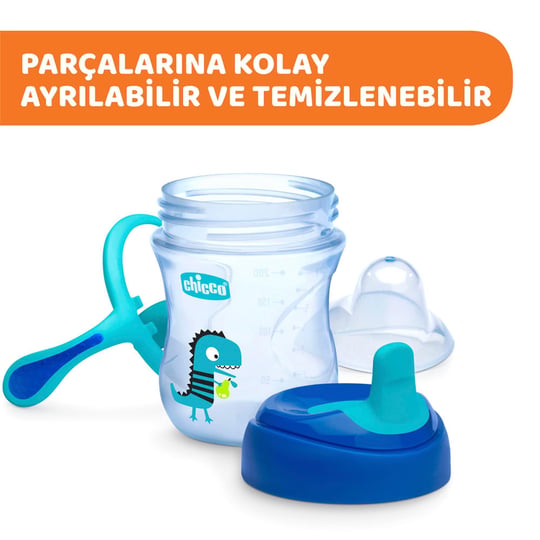 Chicco Yarı Yumuşak Uçlu Bardak 6+ Erkek Mavi 69212