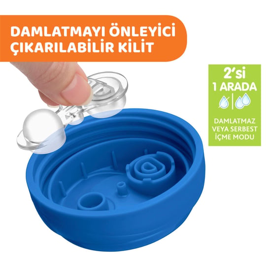 Chicco Yarı Yumuşak Uçlu Bardak 6+ Erkek Mavi 69212