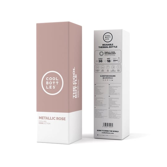 Cool Bottles The Bolttle Metallic Rose Termos Matara 350 ML