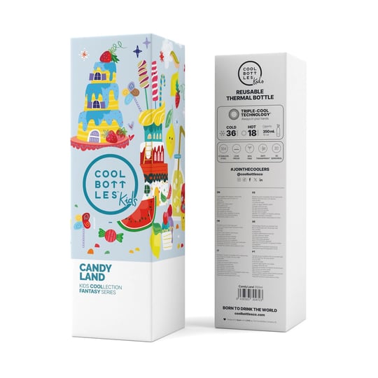 Cool Bottles The Kids Bottle Candy Land Pipetli Termos Suluk 350 ML