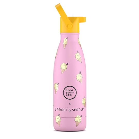 Cool Bottles The Kids Bottle Pink Scoop Pipetli Termos Suluk 350 ML