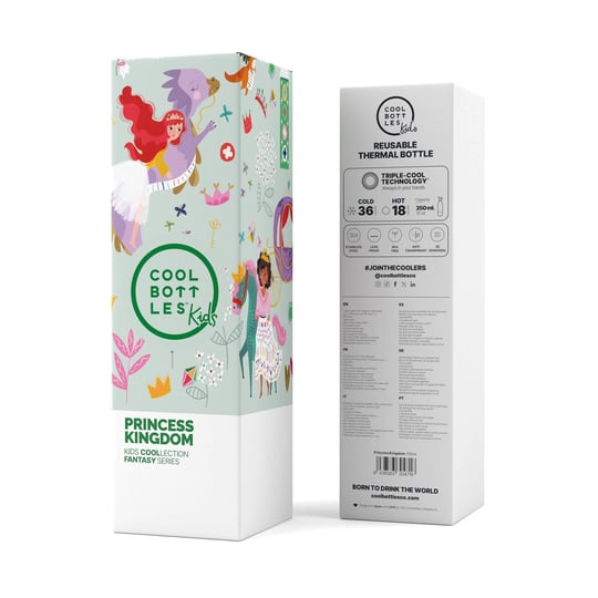 Cool Bottles The Kids Bottle Princess Kingdom Pipetli Termos Suluk 350 ML