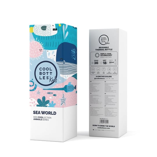 Cool Bottles The Kids Bottle Sea World Pipetli Termos Suluk 260 ML