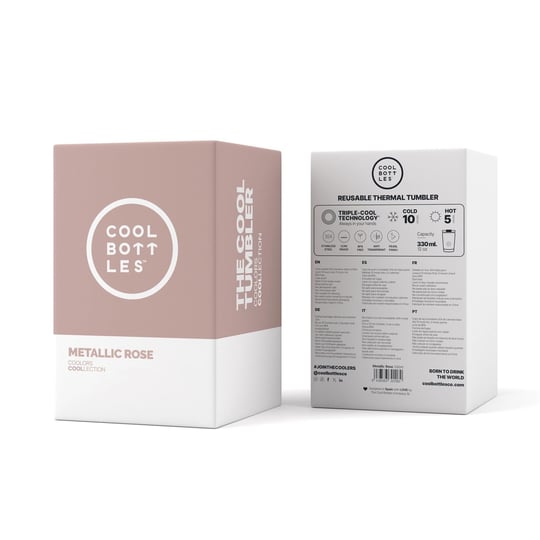Cool Bottles The Tumbler Metallic Rose Termos Bardak 330 ML
