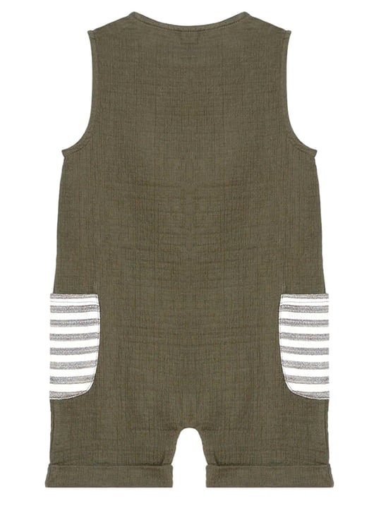 Denokids Erkek Bebek Çocuk Müslin Tulum Yeşil CFF-24Y1-063