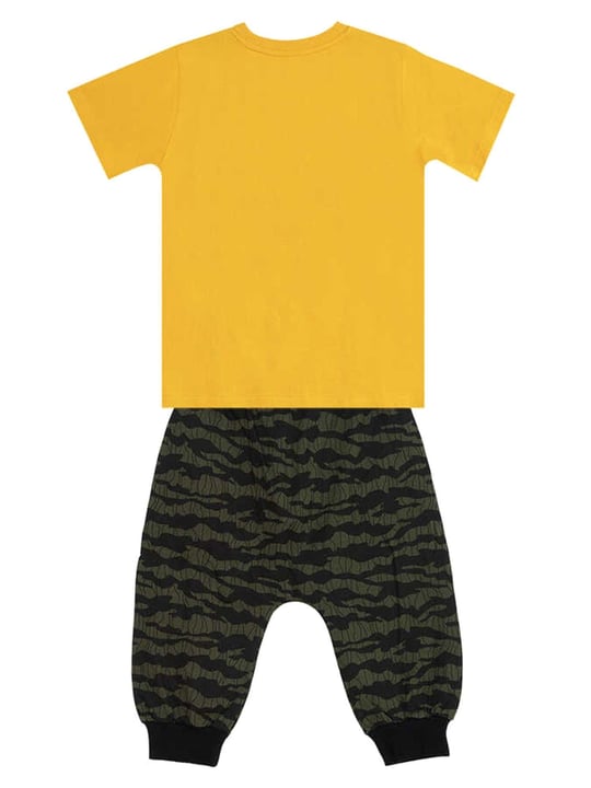 Denokids Erkek Çocuk Big Whales T-shirt Kapri Takım MS-24Y1-010