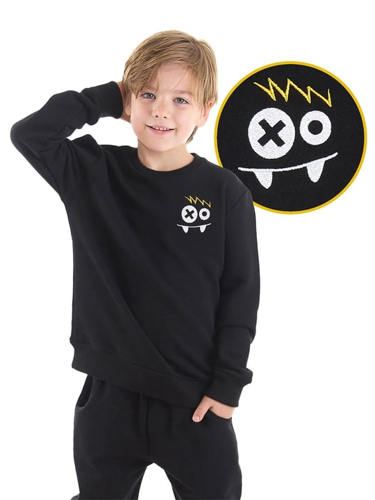 Denokids Erkek Çocuk Canavar Sweatshirt Cff-22S1-017