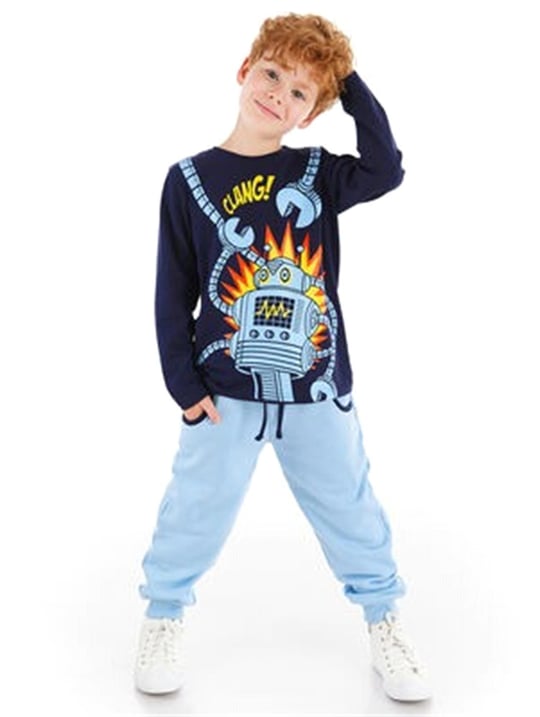 Denokids Erkek Çocuk Clang T-shirt Pantolon Takım CFF-21S1-069