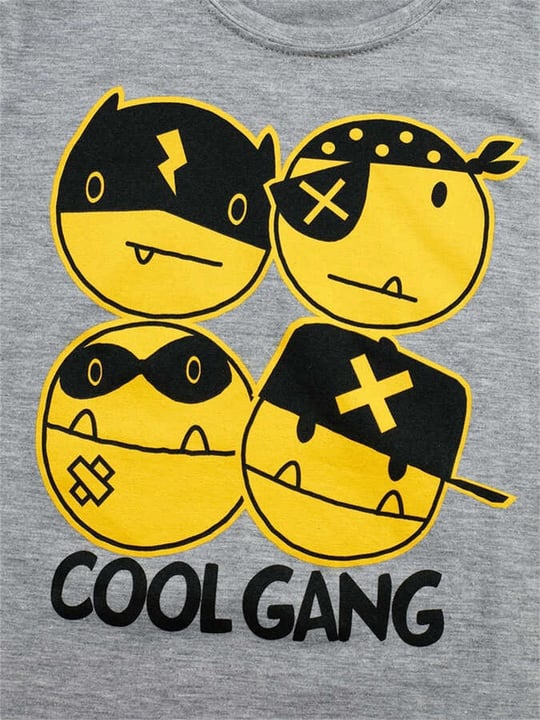 Denokids Erkek Çocuk Cool Gang T-shirt Pantolon Takım CFF-21S1-059