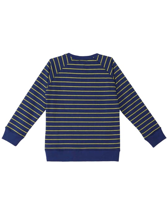 Denokids Erkek Çocuk Dino Çizgili Sweatshirt Lacivert CFF-23S1-037