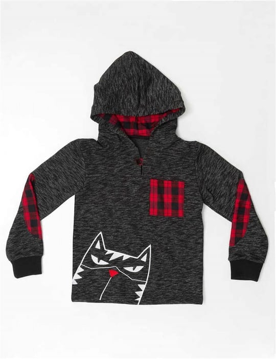 Denokids Erkek Çocuk Dog Star Kapişonlu Sweatshirt MS-18S1-104
