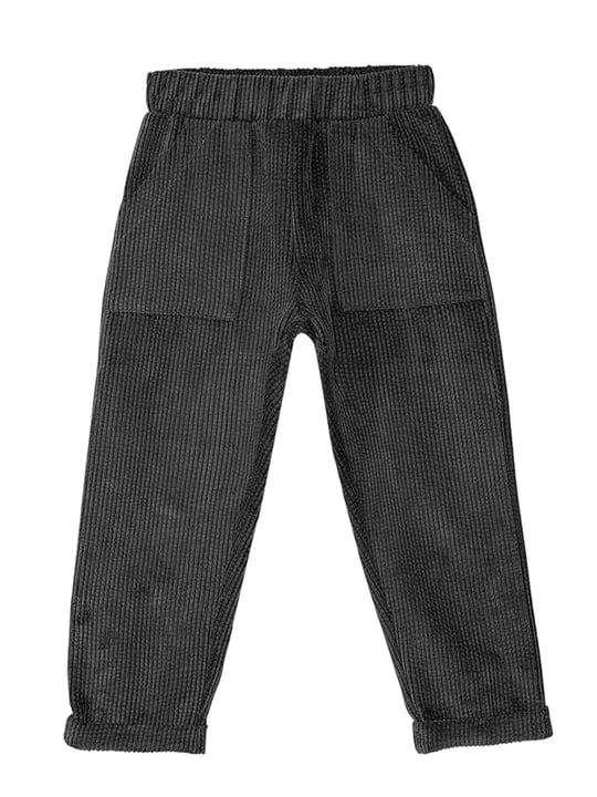 Denokids Erkek Çocuk Fitilli Kadife Pantolon Siyah MS-23S1-040