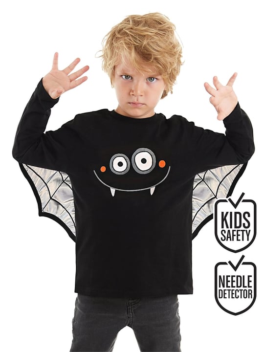 Denokids Erkek Çocuk Halloween Siyah Tişört CFF-23S1-117