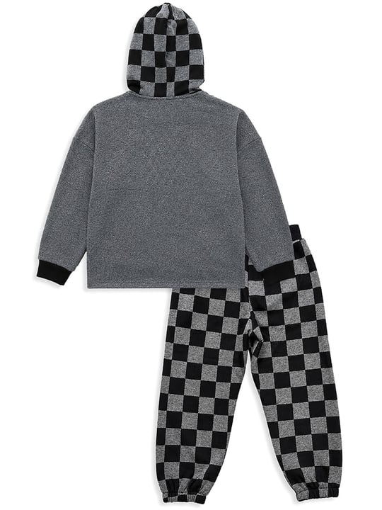 Denokids Erkek Çocuk Keep Smile Eşofman Takımı Antrasit CFF-26S1-013