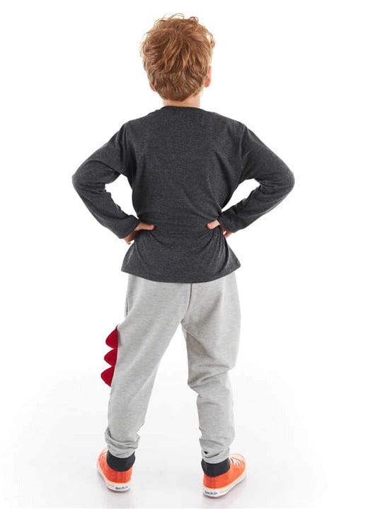 Denokids Erkek Çocuk  Monster Race T-shirt Pantolon Takım CFF-21S1-065