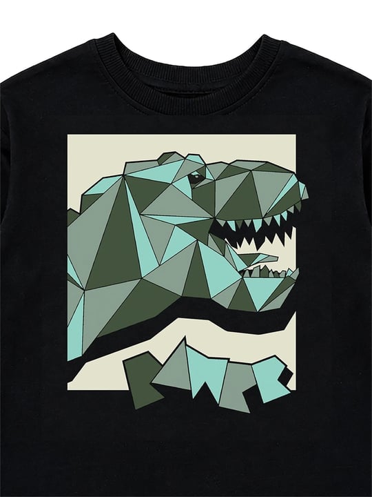 Denokids Erkek Çocuk Rawr Dinozorlu Alt Üst Takım Siyah CFF-26S1-015