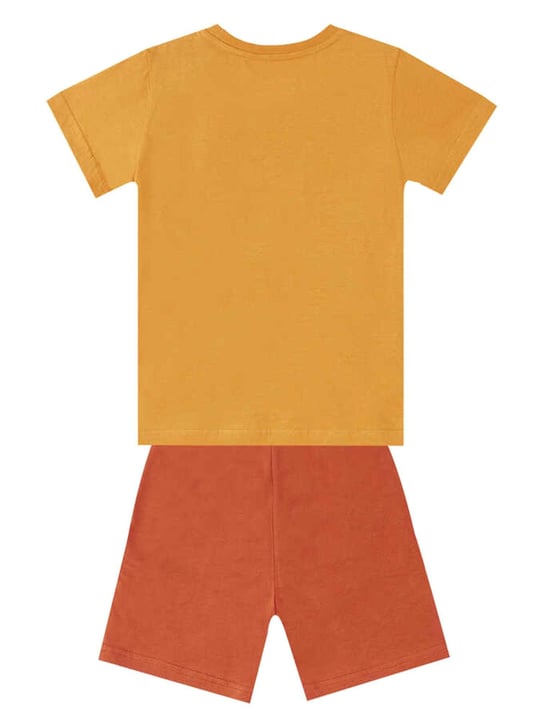 Denokids Erkek Çocuk Super Tiger T-shirt Şort Takım CFF-24Y1-031