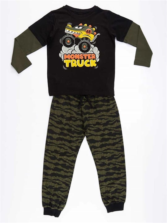 Denokids Erkek Çocuk Truck Kamuflaj  Pantolon Takım MS-21S1-070
