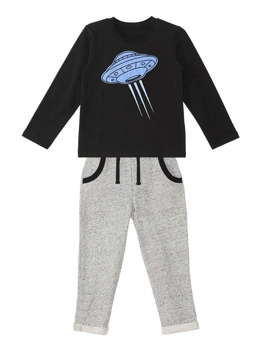 Denokids Erkek Çocuk Ufo T-shirt Pantolon Takım MS-23S1-024