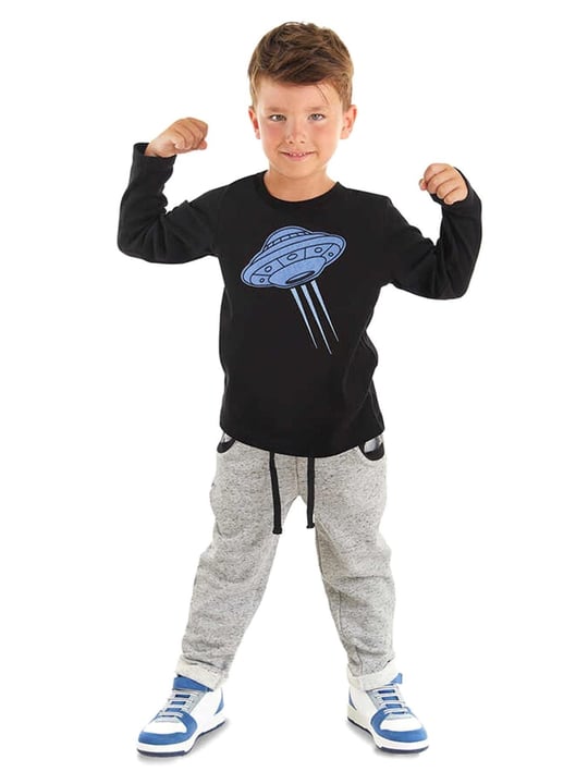 Denokids Erkek Çocuk Ufo T-shirt Pantolon Takım MS-23S1-024