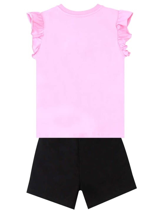 Denokids Kız Çocuk Abra Catabra Tişört Şort Takım CFF-24Y1-109