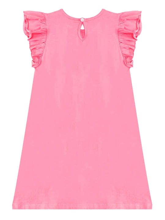 Denokids Kız Çocuk Ayıcıklar Elbise Pembe CFF-24Y1-017