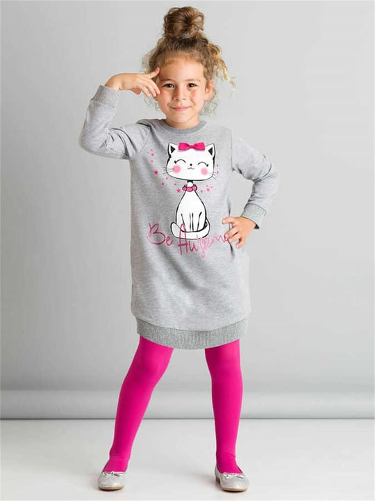 Denokids Kız Çocuk Be Awesome Elbise Ms-20S1-404