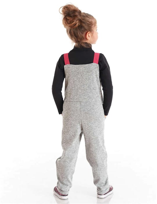 Denokids Kız Çocuk BFF Tulum Gri MS-20S1-080