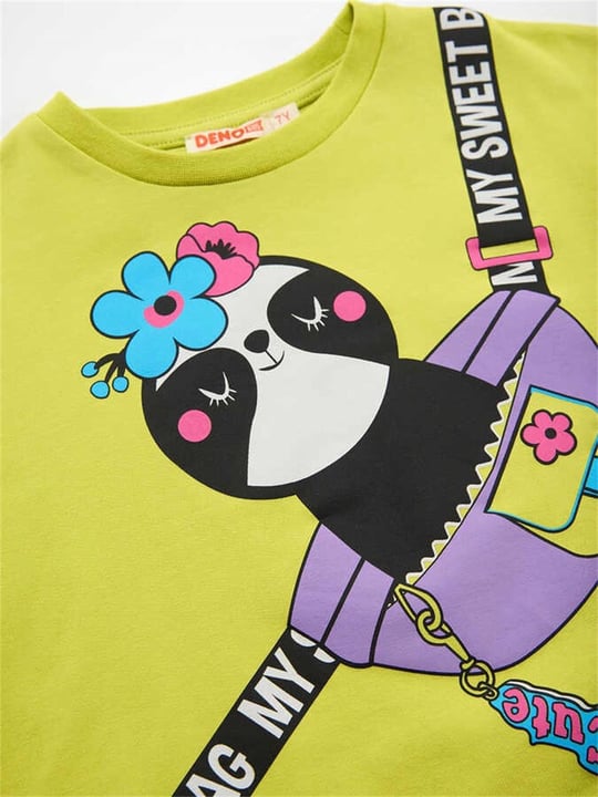 Denokids Kız Çocuk Çantada Ponçik Tunik Tayt Takım CFF-22S1-045