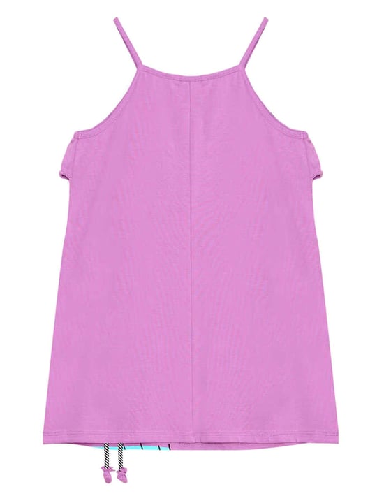 Denokids Kız Çocuk Fırfırlı Elbise Lila MS-24Y1-062
