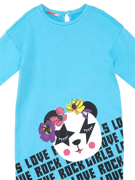 Denokids Kız Çocuk Girls Love Rock Elbise MS-23K1-006