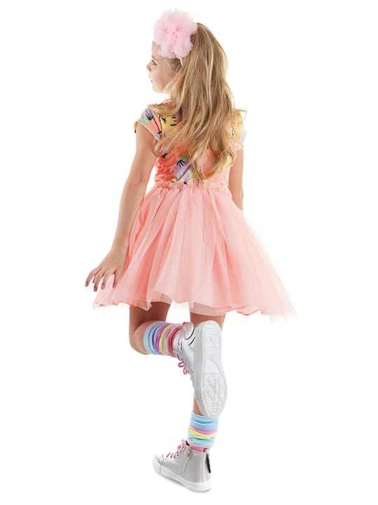 Denokids Kız Çocuk Leo Flower Tüllü Elbise CFF-24Y1-019
