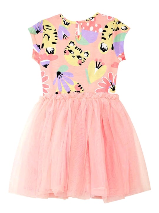 Denokids Kız Çocuk Leo Flower Tüllü Elbise CFF-24Y1-019
