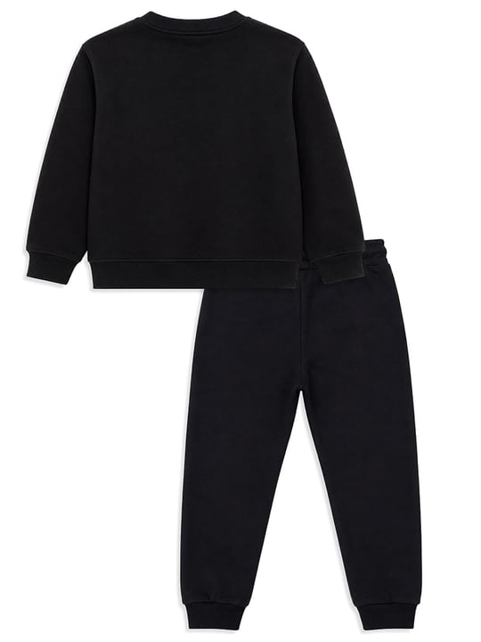 Denokids Kız Çocuk Peluş Unicorn Eşofman Takımı Siyah CFF-26S1-065