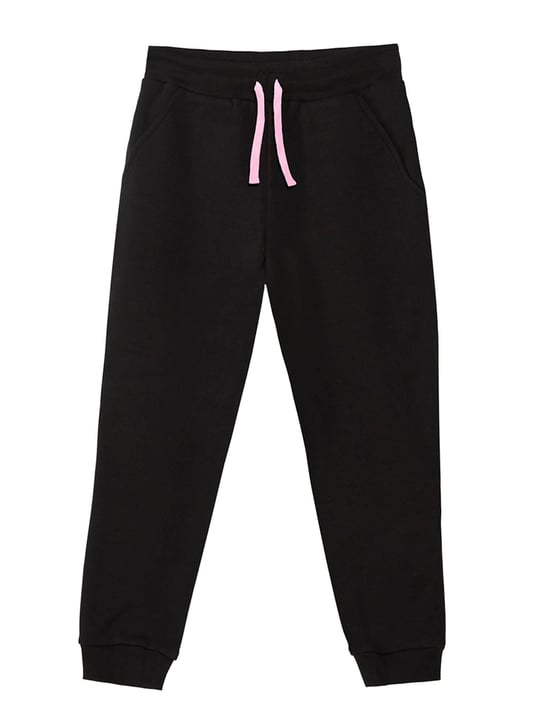 Denokids Kız Çocuk Street Style Eşofman Takımı Siyah MS-23S1-050