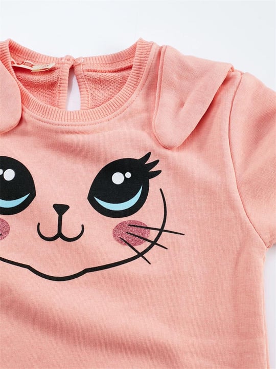 Denokids Kız Çocuk Tavşan Kulaklı Elbise CFF-21S1-005