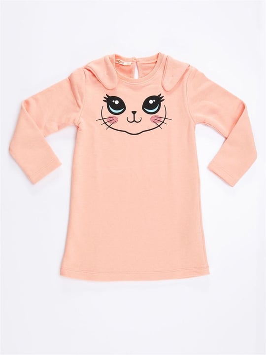 Denokids Kız Çocuk Tavşan Kulaklı Elbise CFF-21S1-005