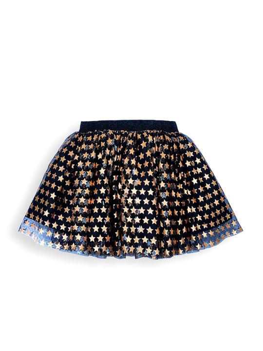 Denokids Kız Çocuk Yıldız Siyah Tüllü Tütü Etek Siyah CFF-25S1-035