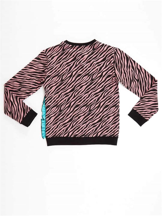 Denokids Kız Çocuk Zebra Sweatshirt CFF-21S1-031