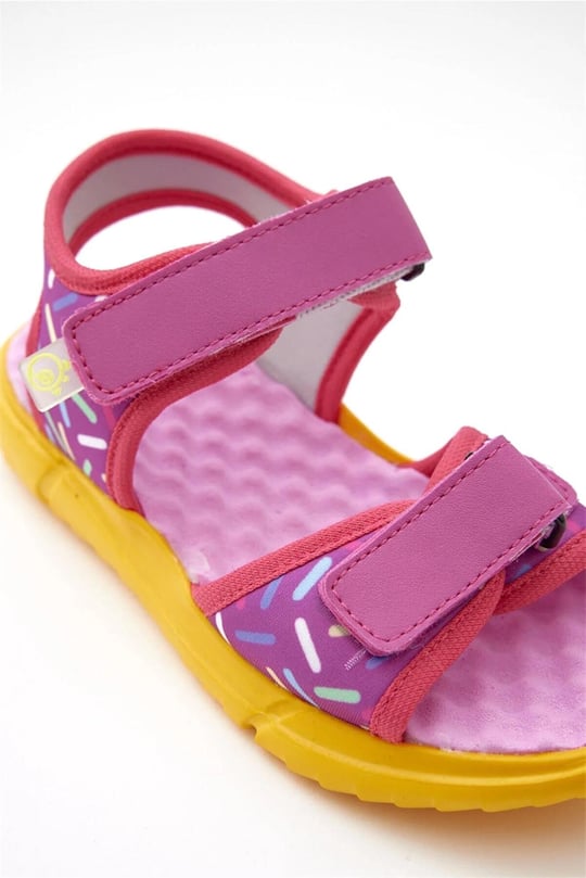 Dudino Kız Çocuk Parıs Desenli Sandalet Candy 2C83B135
