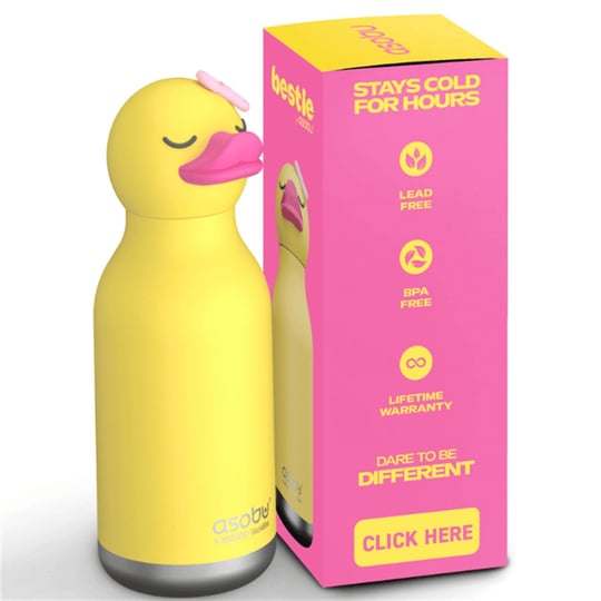 Globber Asobu Bestle Bottle Pipetli Çelik Suluk Ducky SBV44-DUCKY