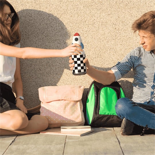 Globber Asobu Bestle Bottle Pipetli Çelik Suluk Rocket SBV44-ROCKET