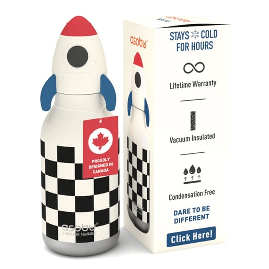 Globber Asobu Bestle Bottle Pipetli Çelik Suluk Rocket SBV44-ROCKET