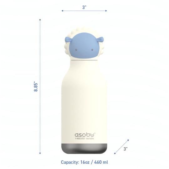 Globber Asobu Bestle Bottle Pipetli Çelik Suluk Sheep SBV44-SHEEP