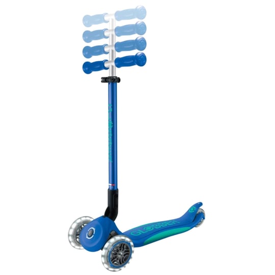Globber Elite Deluxe Işıklı Scooter Lacivert 439-600