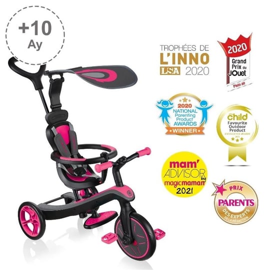 Globber Explorer 4in1 Bisiklet - Pembe