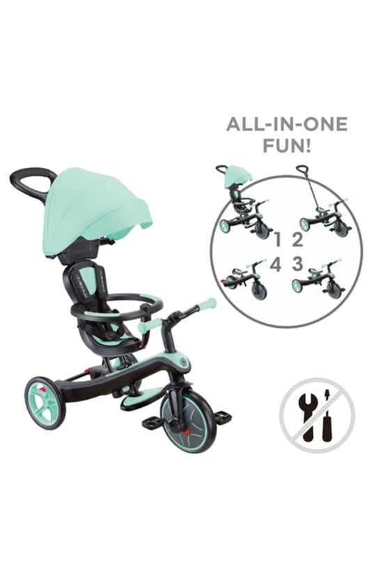 Globber Explorer 4in1 Trike Bisiklet Mint Yeşili 634-206