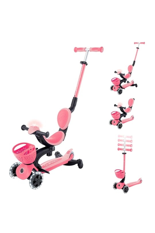 Globber Go Up Baby 360 Işıklı Scooter Koyu Pastel Pembe 844-210